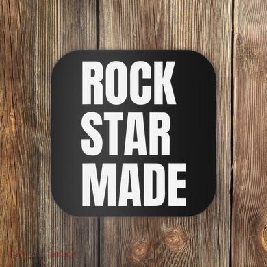 Rock Star Made Rockstar Made Rap Hip Hop Trap Coaster