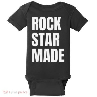 Rock Star Made Rockstar Made Rap Hip Hop Trap Baby Bodysuit