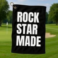 Rock Star Made Rockstar Made Rap Hip Hop Trap Golf Towel thumb 1