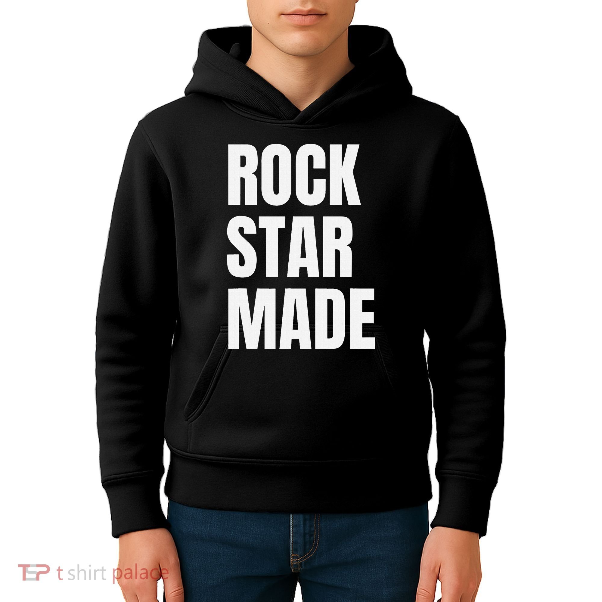 Rock Star Made Rockstar Made Rap Hip Hop Trap Kids Hoodie