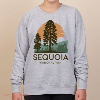 Retro Sequoia National Park Novelty Vacation Tree Minimalist Women's Sweatshirt