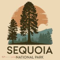 Retro Sequoia National Park Novelty Vacation Tree Minimalist Tote Bag thumb 4