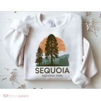 Retro Sequoia National Park Novelty Vacation Tree Minimalist Sweatshirt thumb 2