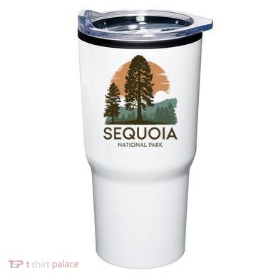 Retro Sequoia National Park Novelty Vacation Tree Minimalist Tumbler