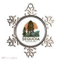 Retro Sequoia National Park Novelty Vacation Tree Minimalist Ornament thumb 0