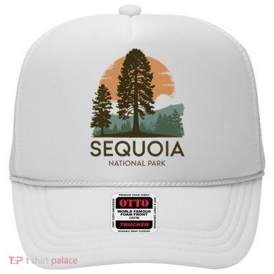 Retro Sequoia National Park Novelty Vacation Tree Minimalist Hat
