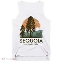 Retro Sequoia National Park Novelty Vacation Tree Minimalist Tank Top thumb 0