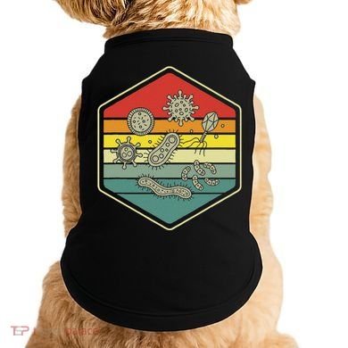 Retro Science Nerd Gift Microbiology Bacteria Biology Doggie Tank
