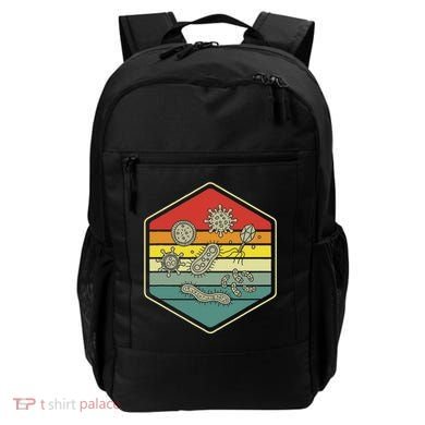 Retro Science Nerd Gift Microbiology Bacteria Biology Backpack