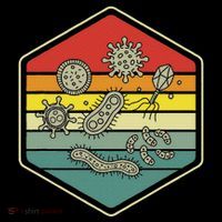 Retro Science Nerd Gift Microbiology Bacteria Biology Baby Bodysuit thumb 2