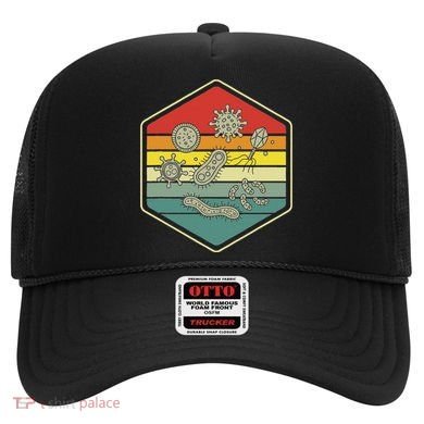 Retro Science Nerd Gift Microbiology Bacteria Biology Hat