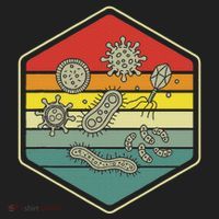 Retro Science Nerd Gift Microbiology Bacteria Biology Hat thumb 2