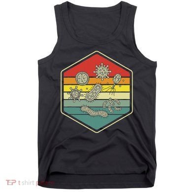 Retro Science Nerd Gift Microbiology Bacteria Biology Tank Top
