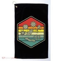 Retro Science Nerd Gift Microbiology Bacteria Biology Golf Towel thumb 0
