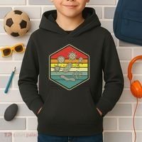 Retro Science Nerd Gift Microbiology Bacteria Biology Kids Hoodie thumb 2