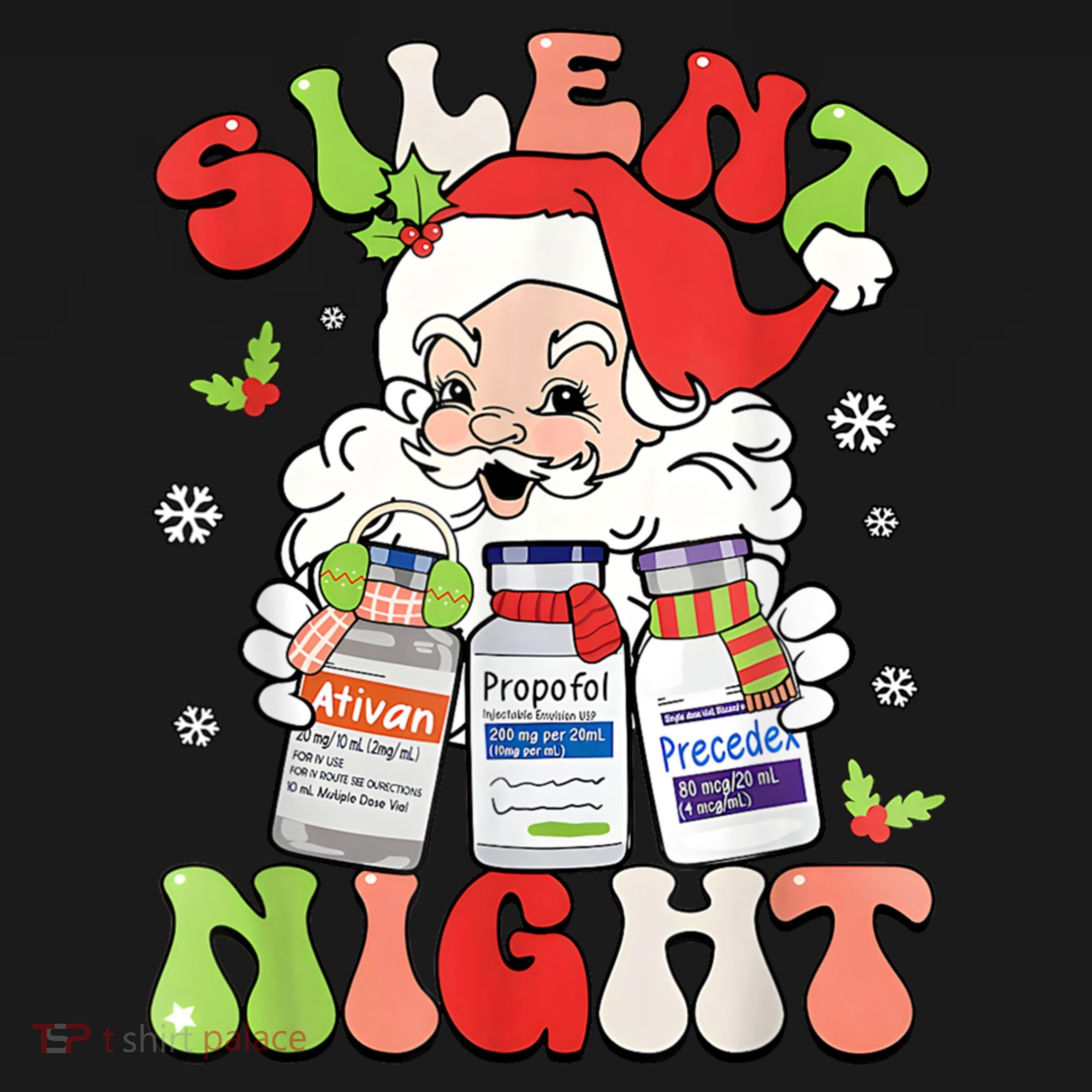 Retro Silent Night Icu Nurse Christmas Intensive Care Unit Sweatshirt