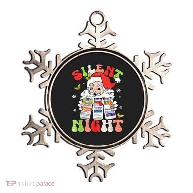 Retro Silent Night Icu Nurse Christmas Intensive Care Unit Ornament