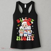 Retro Silent Night Icu Nurse Christmas Intensive Care Unit Women's Tank Top thumb 3