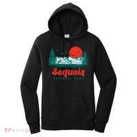 Retro Sequoia National Park Mountain Trees And Sun Graphic Gift Women's Hoodie thumb 0