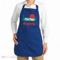 Retro Sequoia National Park Mountain Trees And Sun Graphic Gift Apron thumb 2