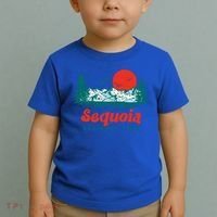 Retro Sequoia National Park Mountain Trees And Sun Graphic Gift Toddler T-Shirt thumb 2