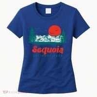 Retro Sequoia National Park Mountain Trees And Sun Graphic Gift Women's T-Shirt thumb 0