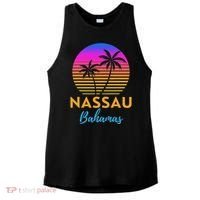 Retro Sunset Nassau Bahamas Beach Trip Vacation Summer Group Ladies PosiCharge Tri-Blend Wicking Tank thumb 0