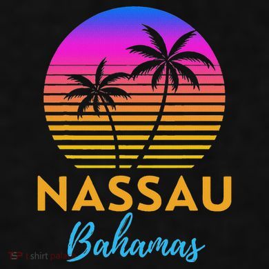 Retro Sunset Nassau Bahamas Beach Trip Vacation Summer Group Ladies PosiCharge Tri-Blend Wicking Tank