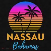 Retro Sunset Nassau Bahamas Beach Trip Vacation Summer Group Ladies PosiCharge Tri-Blend Wicking Tank thumb 2