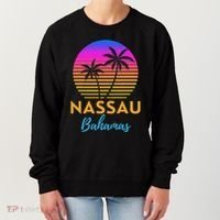 Retro Sunset Nassau Bahamas Beach Trip Vacation Summer Group Women's Sweatshirt thumb 0