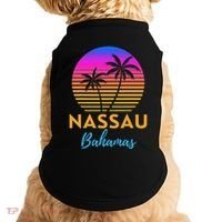 Retro Sunset Nassau Bahamas Beach Trip Vacation Summer Group Doggie Tank thumb 0