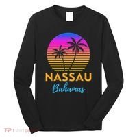 Retro Sunset Nassau Bahamas Beach Trip Vacation Summer Group Long Sleeve Shirt thumb 0
