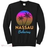Retro Sunset Nassau Bahamas Beach Trip Vacation Summer Group Sweatshirt thumb 0