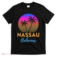 Retro Sunset Nassau Bahamas Beach Trip Vacation Summer Group T-Shirt thumb 0