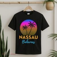 Retro Sunset Nassau Bahamas Beach Trip Vacation Summer Group T-Shirt thumb 2