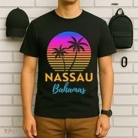 Retro Sunset Nassau Bahamas Beach Trip Vacation Summer Group T-Shirt thumb 6