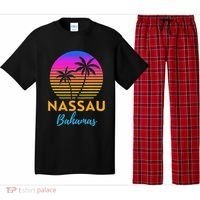 Retro Sunset Nassau Bahamas Beach Trip Vacation Summer Group Pajama Set thumb 0