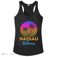 Retro Sunset Nassau Bahamas Beach Trip Vacation Summer Group Ladies PosiCharge Competitor Racerback Tank thumb 0