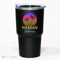 Retro Sunset Nassau Bahamas Beach Trip Vacation Summer Group Tumbler thumb 0