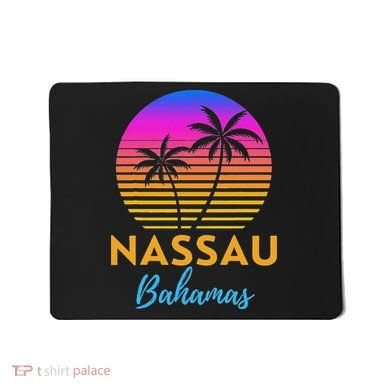 Retro Sunset Nassau Bahamas Beach Trip Vacation Summer Group Mousepad
