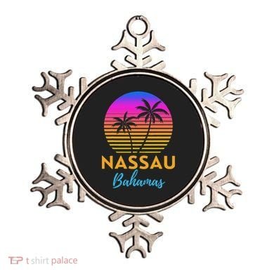 Retro Sunset Nassau Bahamas Beach Trip Vacation Summer Group Ornament