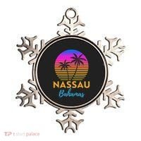 Retro Sunset Nassau Bahamas Beach Trip Vacation Summer Group Ornament thumb 0