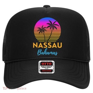 Retro Sunset Nassau Bahamas Beach Trip Vacation Summer Group Hat