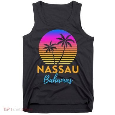 Retro Sunset Nassau Bahamas Beach Trip Vacation Summer Group Tank Top