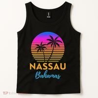 Retro Sunset Nassau Bahamas Beach Trip Vacation Summer Group Tank Top thumb 2
