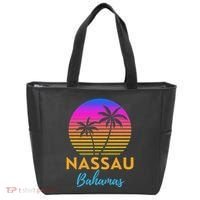 Retro Sunset Nassau Bahamas Beach Trip Vacation Summer Group Tote Bag thumb 0
