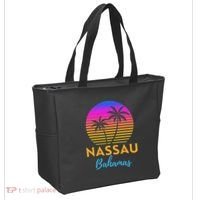 Retro Sunset Nassau Bahamas Beach Trip Vacation Summer Group Tote Bag thumb 2