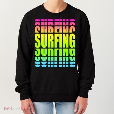 Retro Surfing Neon Women's Sweatshirt