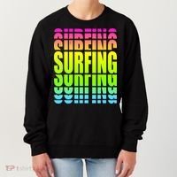 Retro Surfing Neon Women's Sweatshirt thumb 0