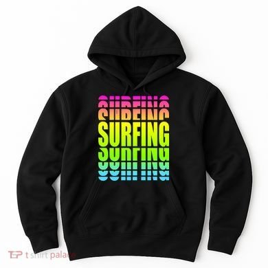Retro Surfing Neon Hoodie